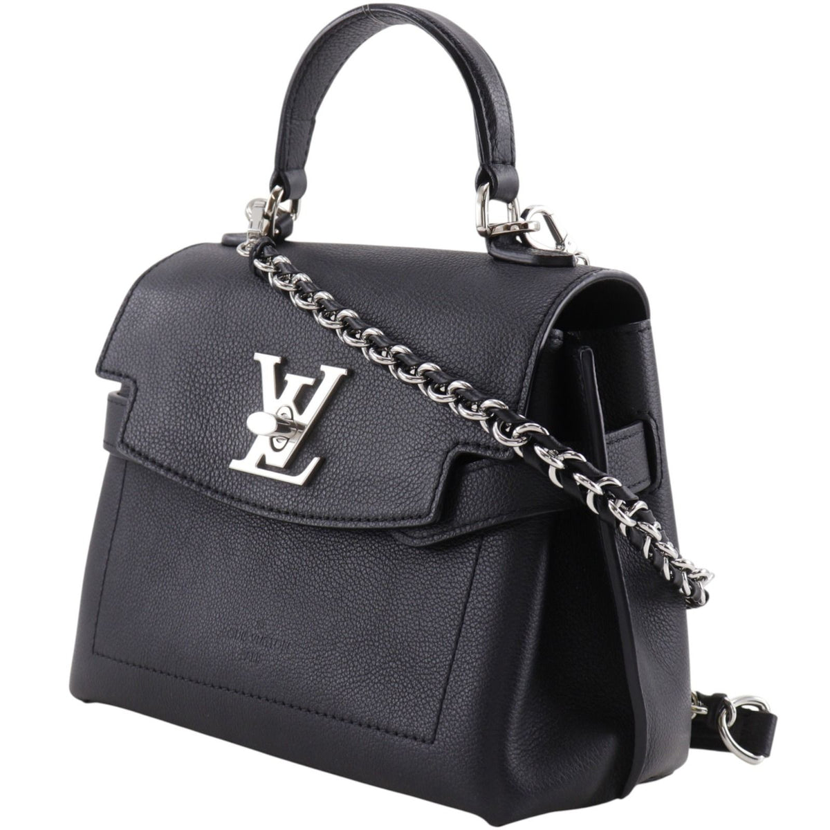 Louis Vuitton Lockme Ever Mini 2-Way Shoulder Calfskin Black Handbag — view 2
