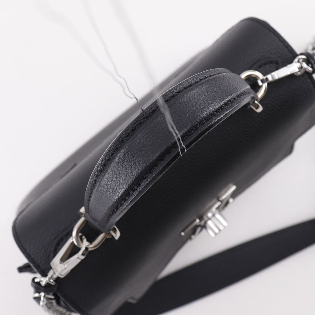 Louis Vuitton Lockme Ever Mini 2-Way Shoulder Calfskin Black Handbag — view 5