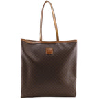Celine Macadam Vintage Brown Tote Bag
