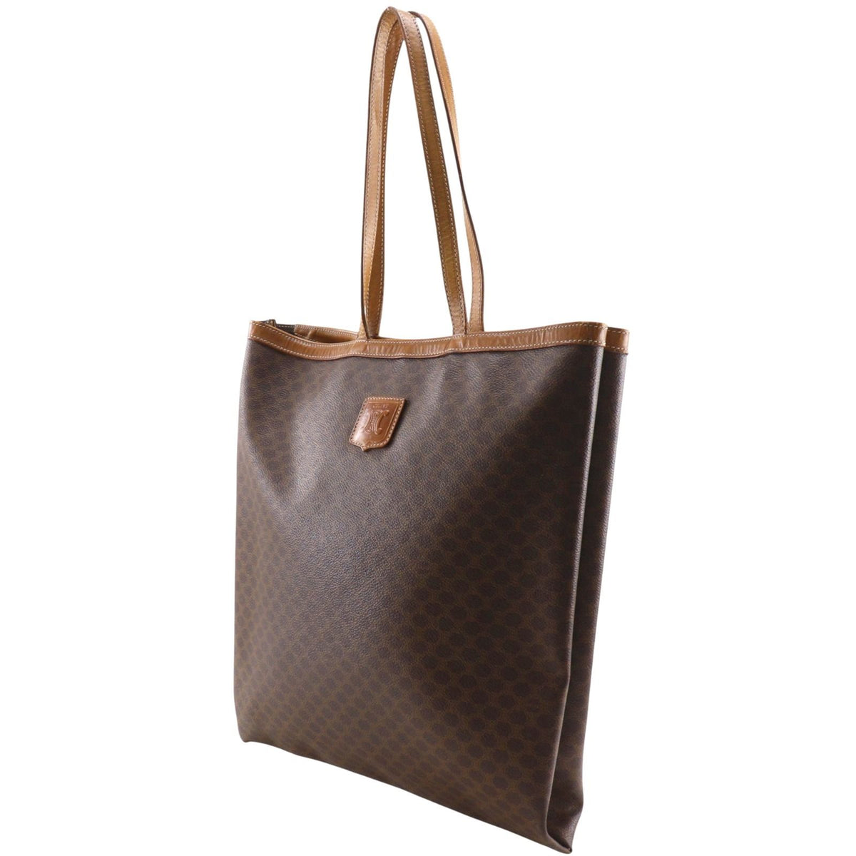 Celine Macadam Vintage Brown Tote Bag — view 2