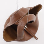Hermes Picotin Lock 18 PM Taurillon Clemence Gold Brown Silver Handbag — view 5