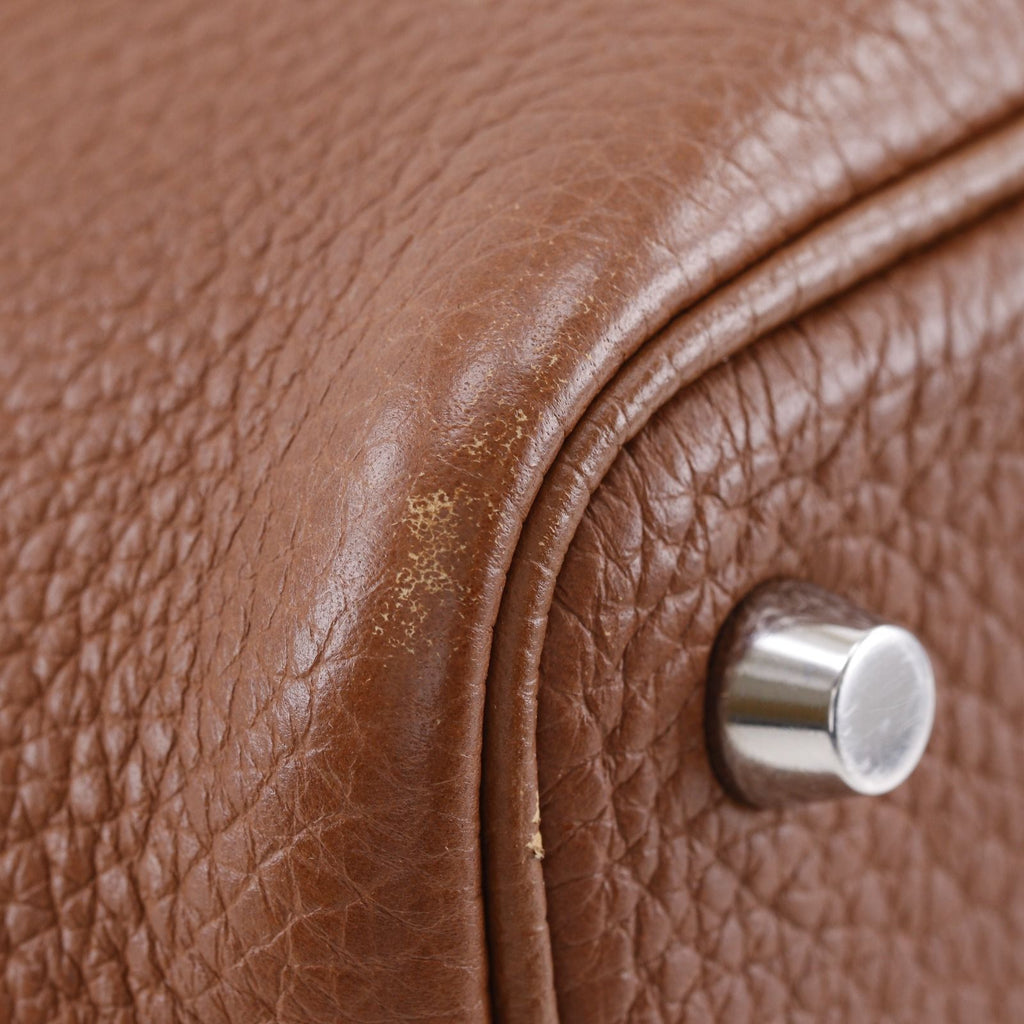 Hermes Picotin Lock 18 PM Taurillon Clemence Gold Brown Silver Handbag — view 4