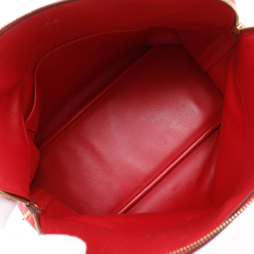 Hermes Bolide 35 2-Way Shoulder Taurillon Clemence Red P Handbag — view 6