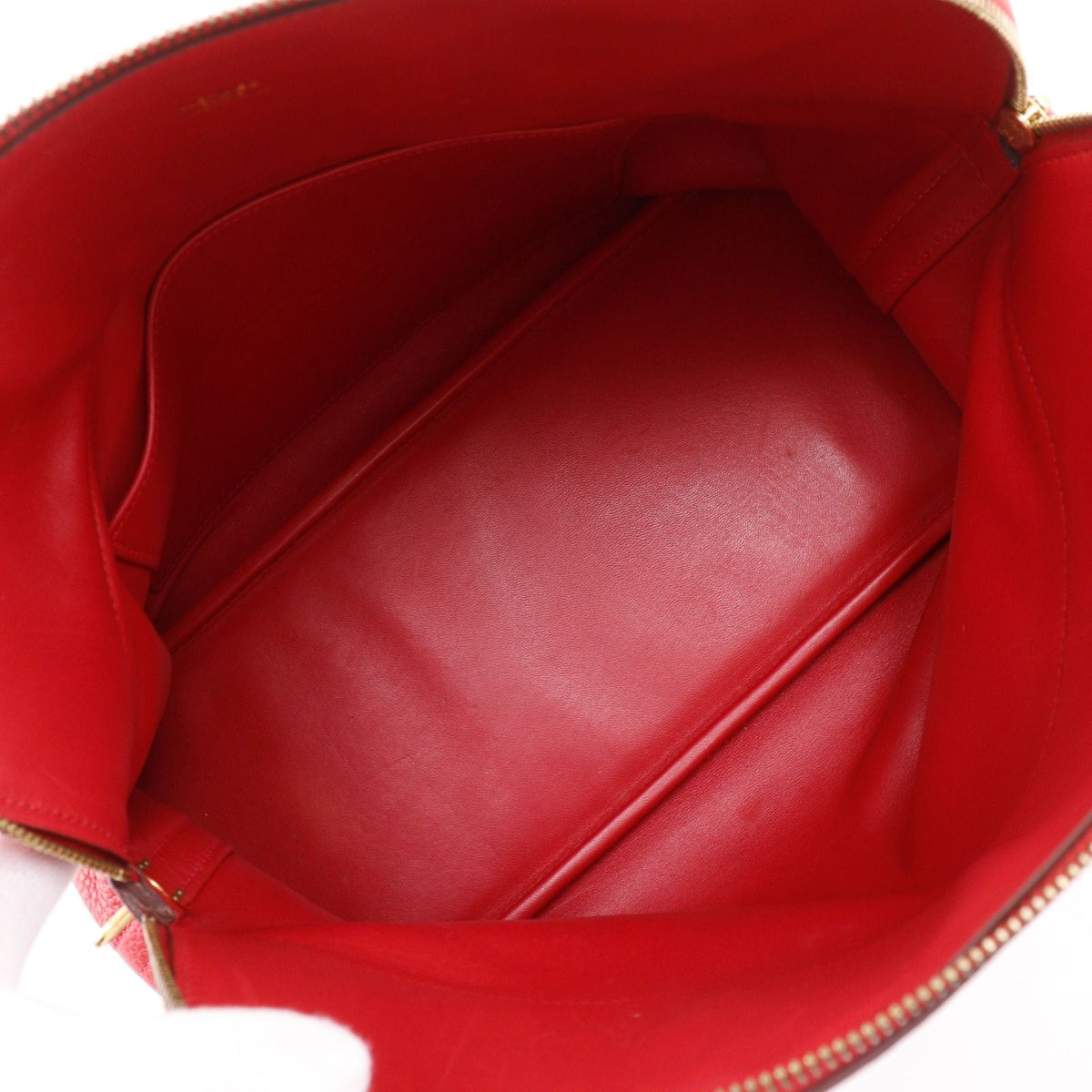 Hermes Bolide 35 2-Way Shoulder Taurillon Clemence Red P Handbag — view 6