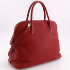 Hermes Bolide 35 2-Way Shoulder Taurillon Clemence Red P Handbag — view 3