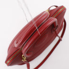 Hermes Bolide 35 2-Way Shoulder Taurillon Clemence Red P Handbag — view 5