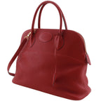 Hermes Bolide 35 2-Way Shoulder Taurillon Clemence Red P Handbag — view 2
