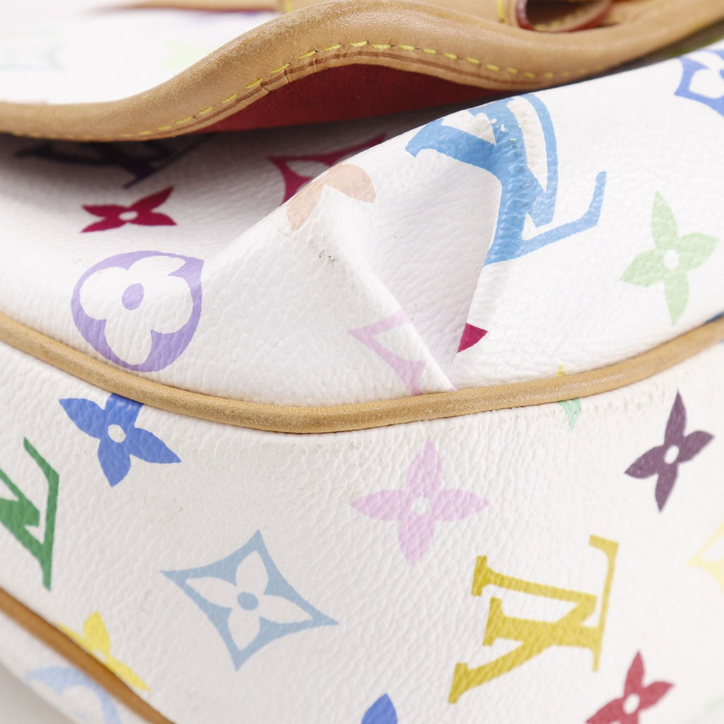 Louis Vuitton Patti Ribbon Monogram Multicolor Blanc White Shoulder Bag — view 4