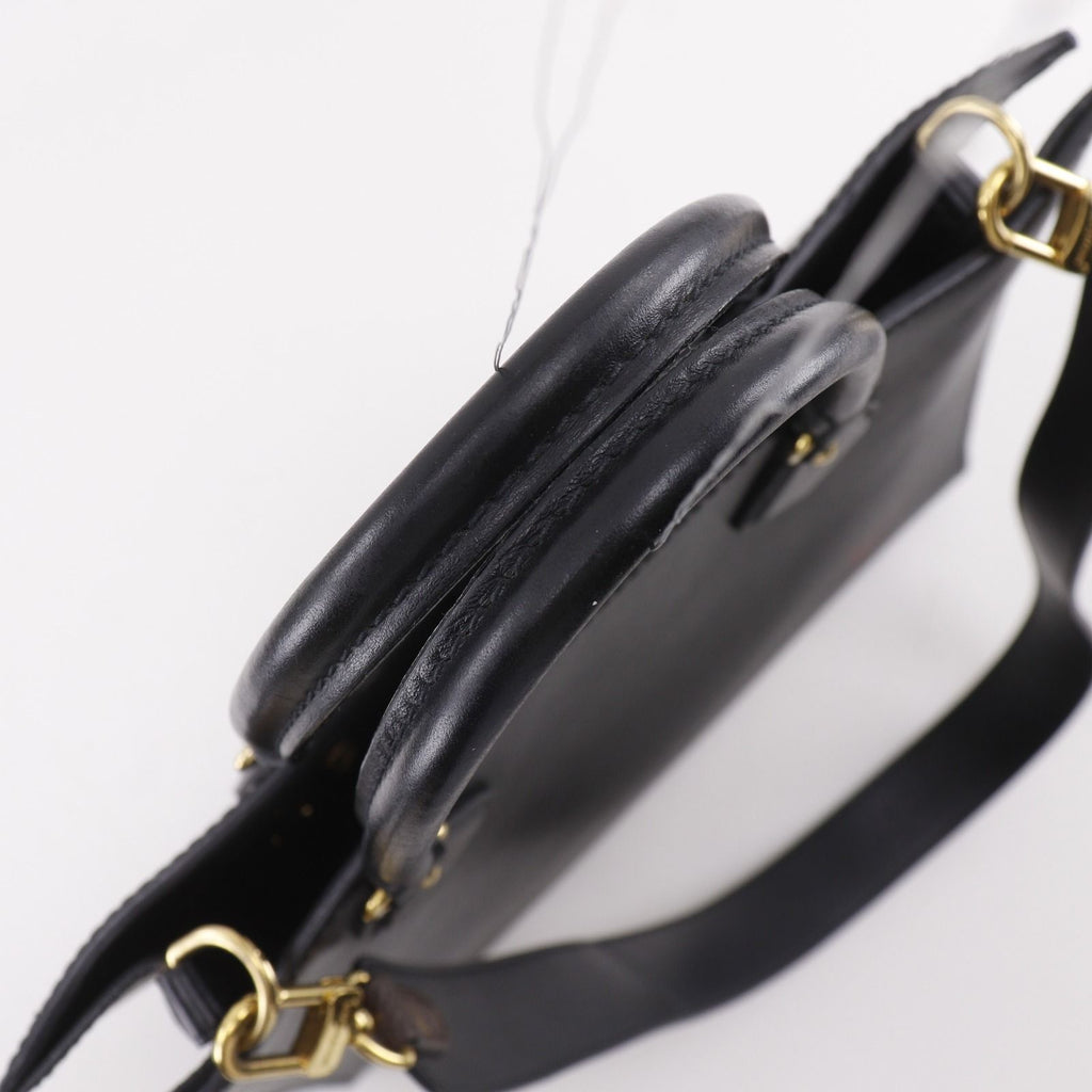 Louis Vuitton Sac Plat PM 2-Way Shoulder Epi Leather Noir Black Handbag — view 5
