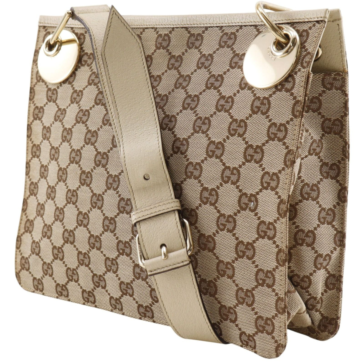 Gucci GG Canvas Beige Shoulder Bag — view 2