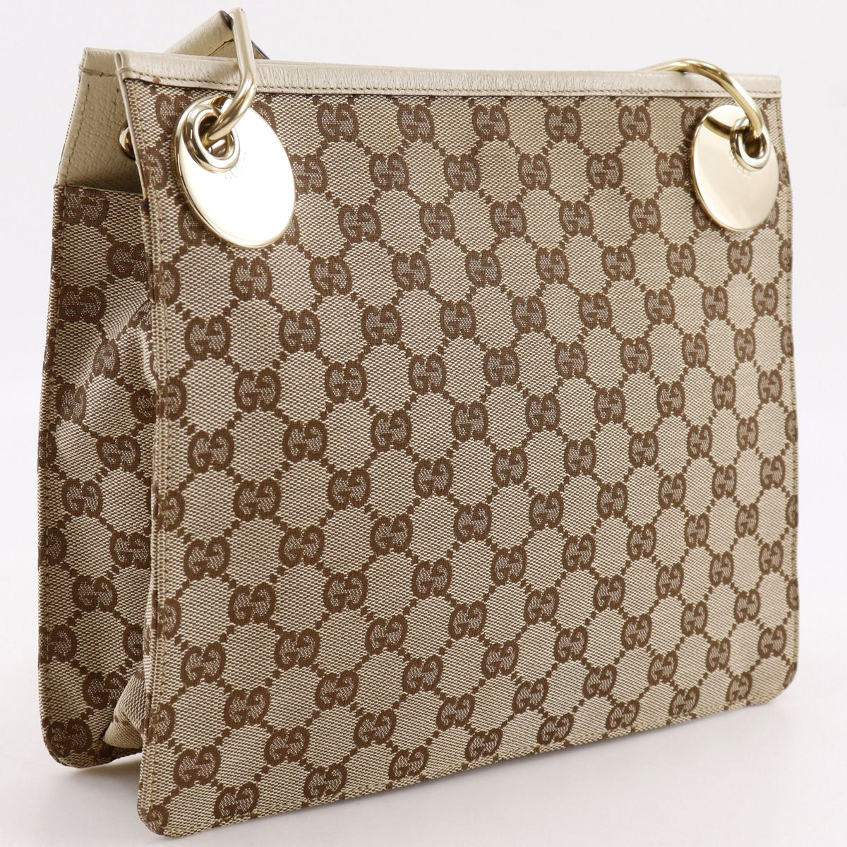 Gucci GG Canvas Beige Shoulder Bag — view 3