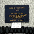 Louis Vuitton Echarpe All You Need Wool Silk Blend Monogram Scarf Gray — view 7