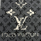 Louis Vuitton Echarpe All You Need Wool Silk Blend Monogram Scarf Gray — view 5
