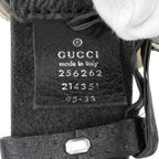 Gucci Pegasus Buckle Leather Belt Black Silver — view 8