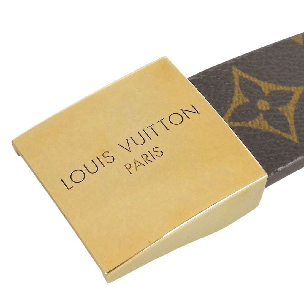 Louis Vuitton Ceinture Monogram Canvas Belt Gold — view 5