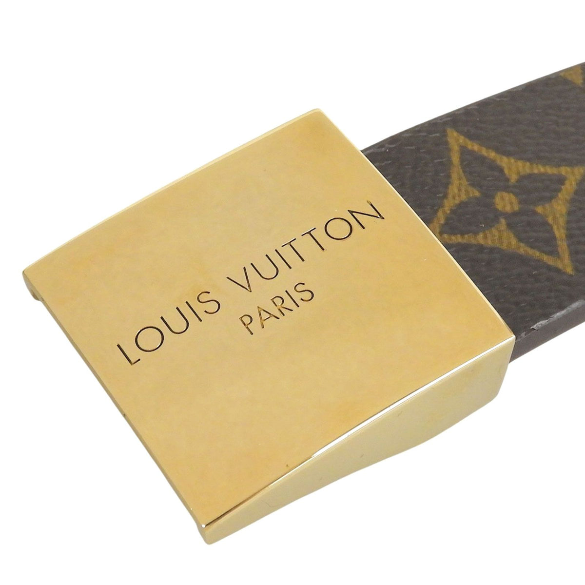 Louis Vuitton Ceinture Monogram Canvas Belt Gold — view 5