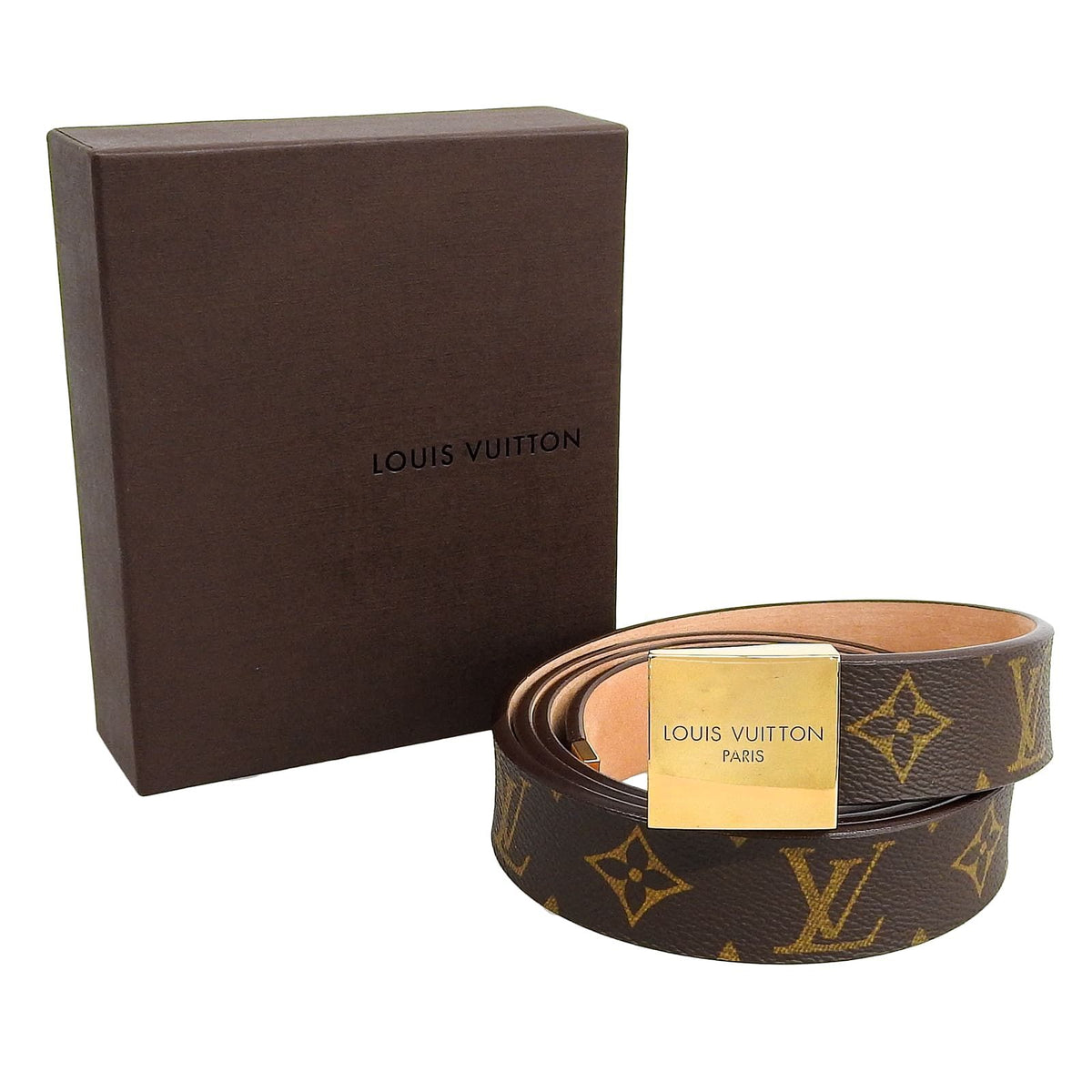 Louis Vuitton Ceinture Monogram Canvas Belt Gold — view 2