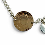 Hermes Ex-Libris Bracelet Pink Gold Silver — view 6