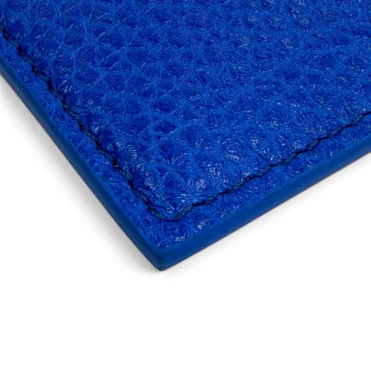 Celine Logo Leather Card Case Blue — view 5