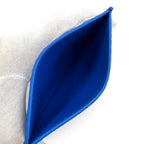 Celine Logo Leather Card Case Blue — view 4