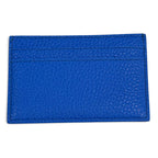 Celine Logo Leather Card Case Blue — view 2