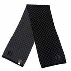 Louis Vuitton Echarpe Petit Damier Wool 100% Scarf Black Gray — view 3