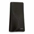 Dior Homme Saddle Leather Logo Wallet Bifold Black