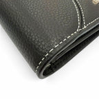 Dior Homme Saddle Leather Logo Wallet Bifold Black — view 5