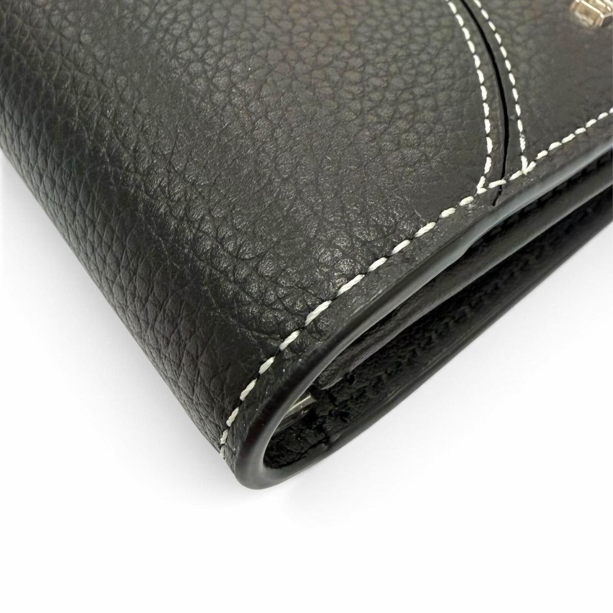 Dior Homme Saddle Leather Logo Wallet Bifold Black — view 5