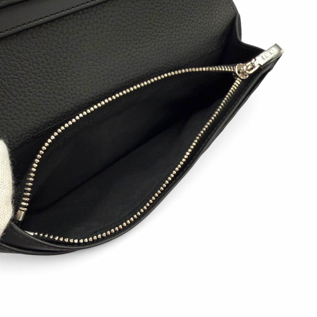 Dior Homme Saddle Leather Logo Wallet Bifold Black — view 7