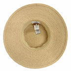 Hermes Chapeau Isola Raffia Leather Natural Gold Hat 57 — view 5
