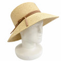 Hermes Chapeau Isola Raffia Leather Natural Gold Hat 57