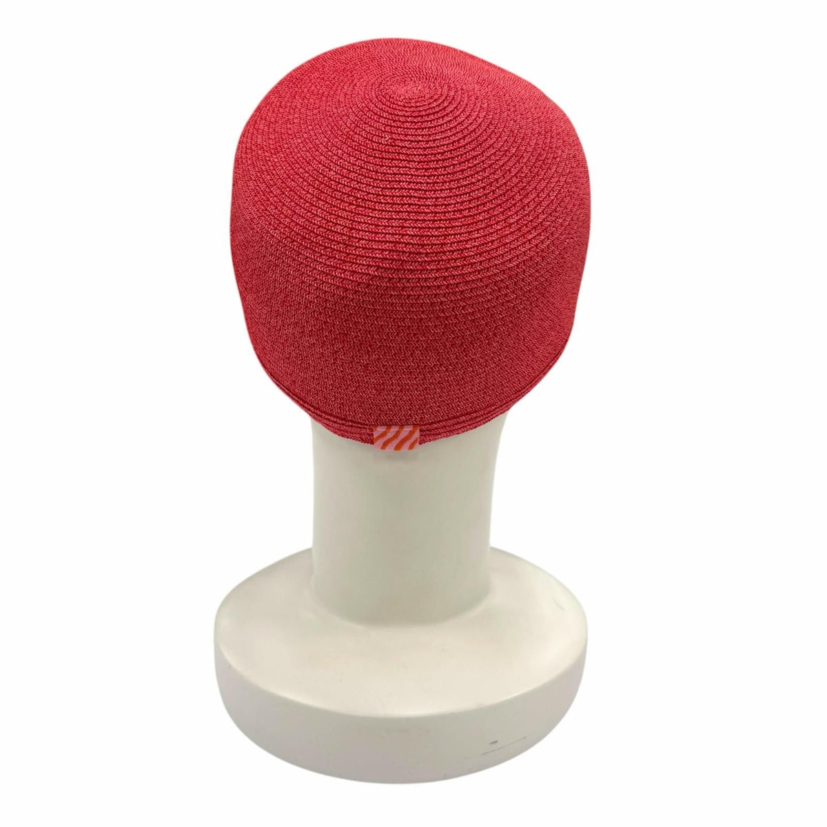 Hermes Emma Geranium Rose Orange Sellier Straw Hat 58 — view 3