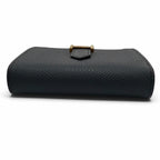Hermes Bearn Mini Veau Epsom Blue Indigo Gold Bifold Wallet — view 4