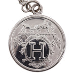 Hermes Ex-Libris MM 925 Sterling Silver 18k Yellow Gold Necklace — view 7