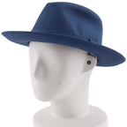 Hermes Fedora Hat Cotton Linen Navy Hat — view 2