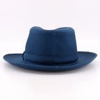 Hermes Fedora Hat Cotton Linen Navy Hat — view 3