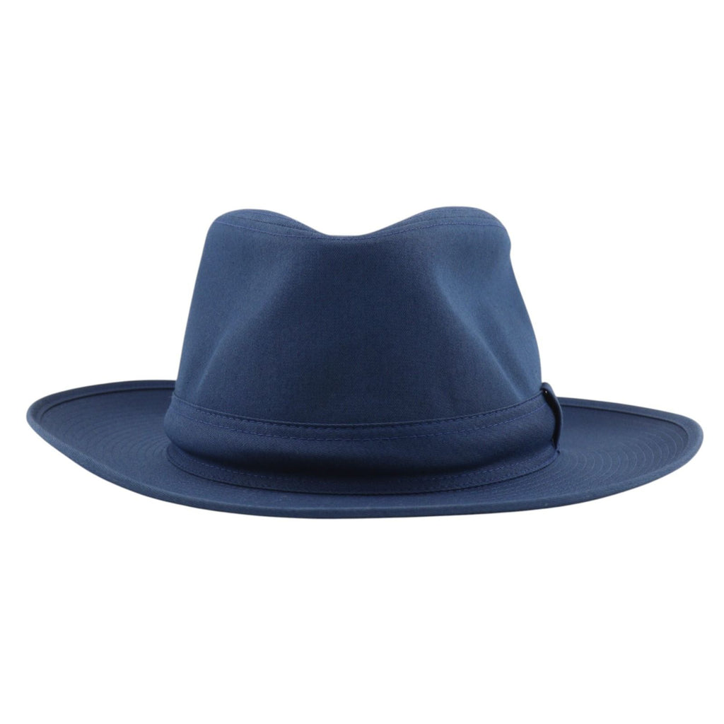 Hermes Fedora Hat Cotton Linen Navy Hat