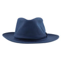Hermes Fedora Hat Cotton Linen Navy Hat