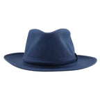 Hermes Fedora Hat Cotton Linen Navy Hat
