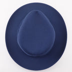 Hermes Fedora Hat Cotton Linen Navy Hat — view 4