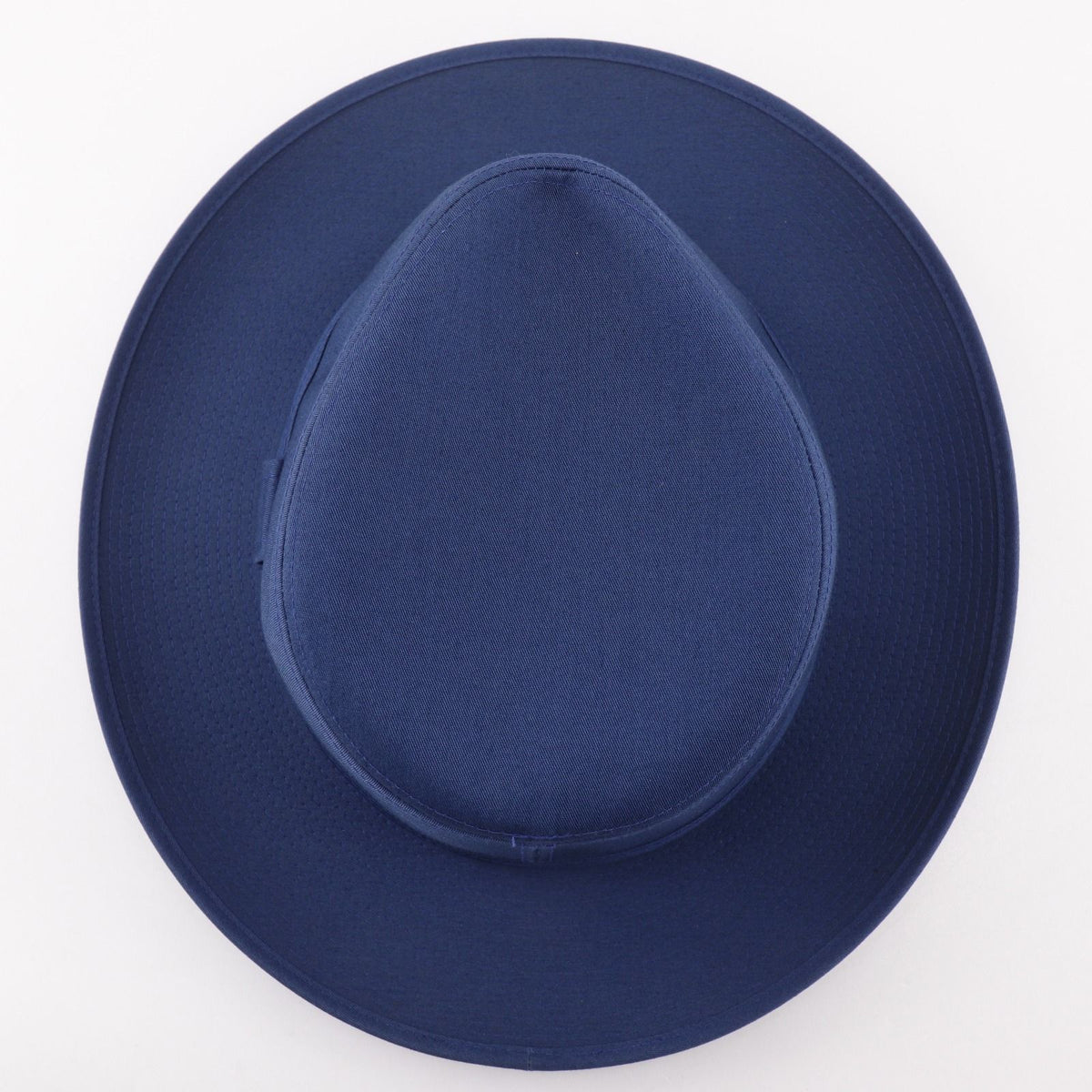 Hermes Fedora Hat Cotton Linen Navy Hat — view 4