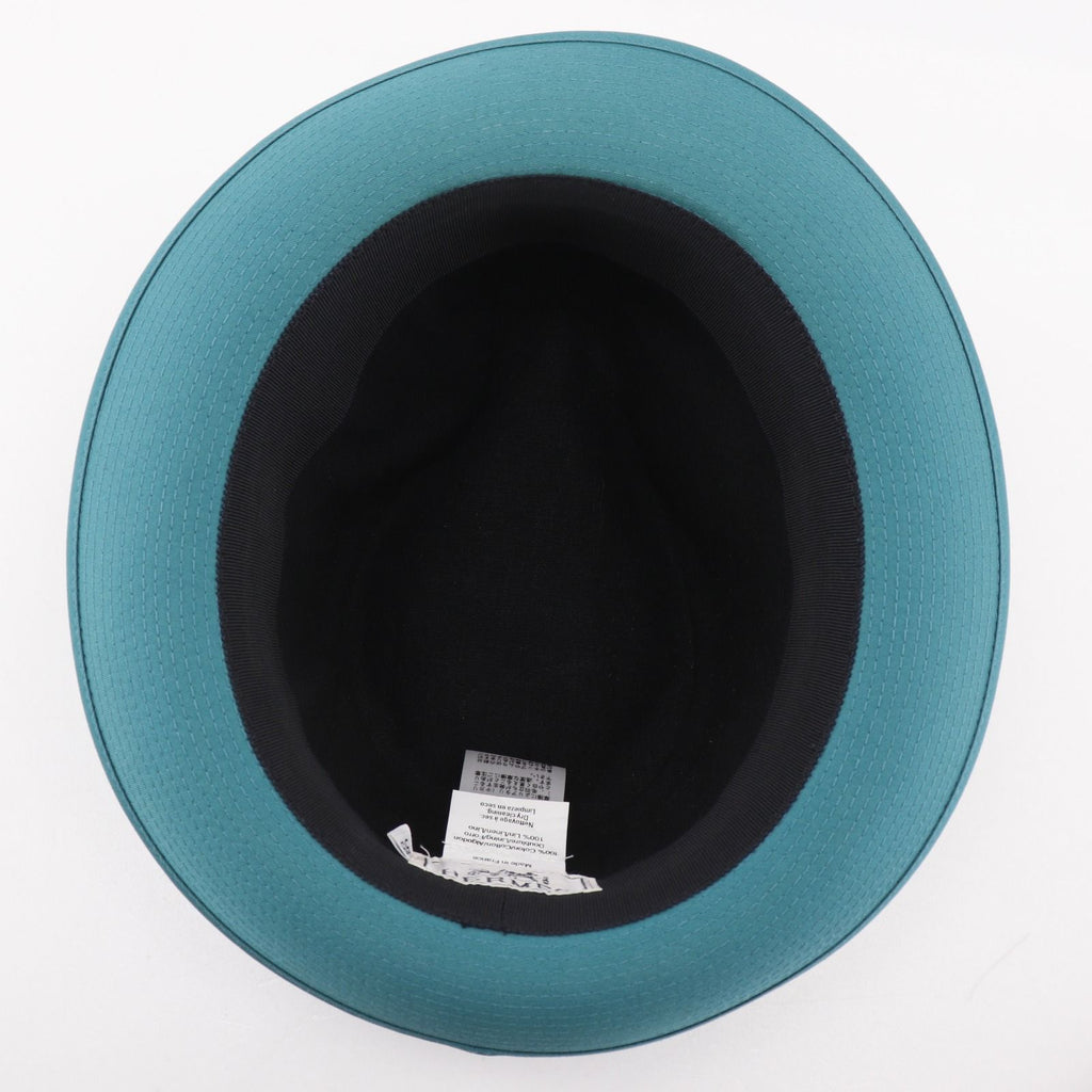 Hermes Fedora Cotton Linen Green Hat — view 5