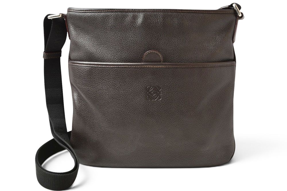 Loewe Shoulder Bag Vintage Leather Dark Brown