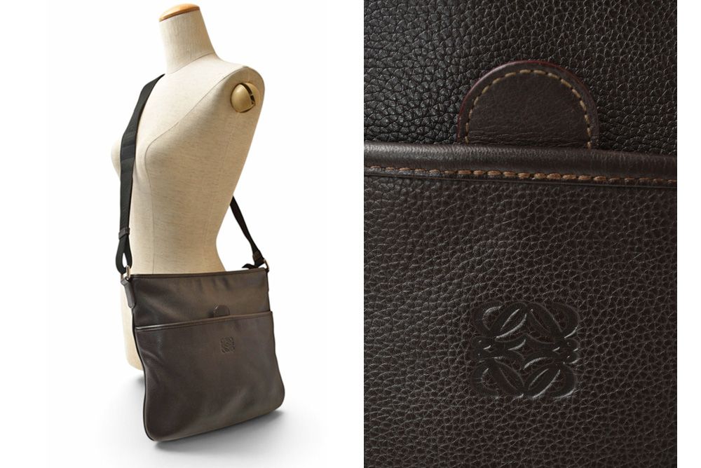 Loewe Shoulder Bag Vintage Leather Dark Brown — view 2