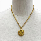 Chanel Vintage CC Logo Chain Pendant Gold — view 2