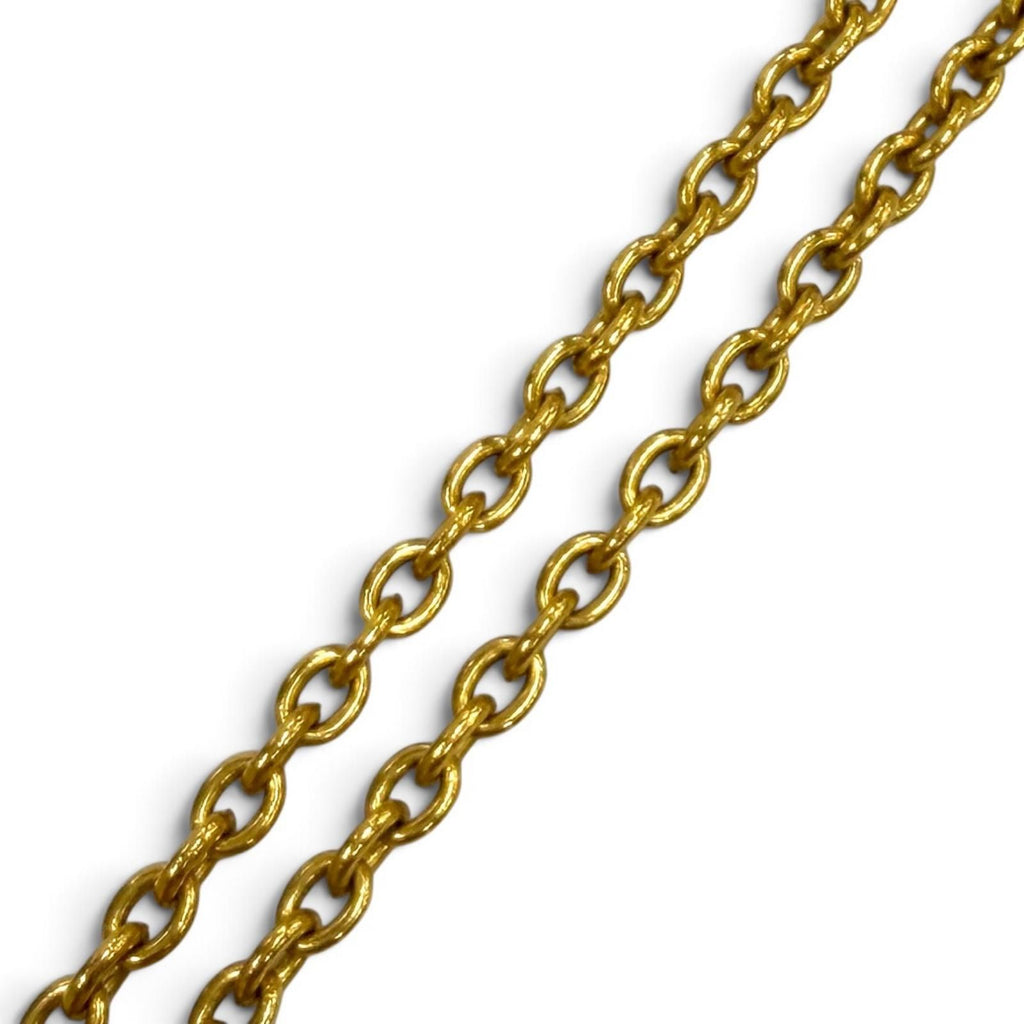 Chanel Vintage CC Logo Chain Pendant Gold — view 5