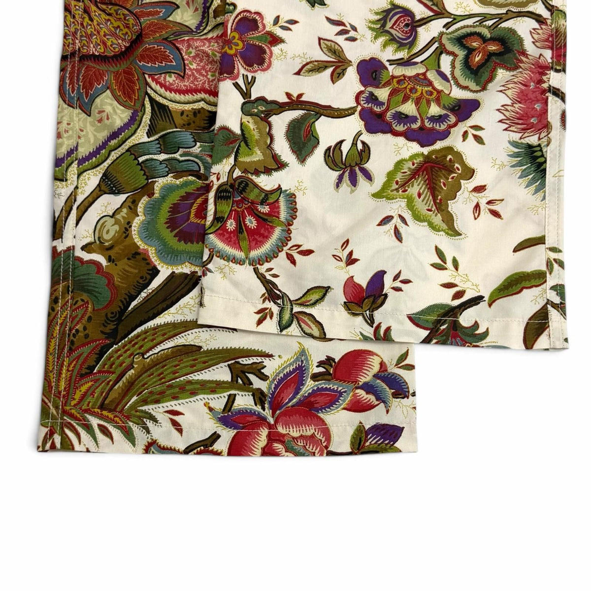 Dior Silk Blend Logo Belt Buckle Floral Print Military Pants 42 — view 5