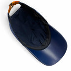 Louis Vuitton LV Varsity Leather Striped Hat Baseball Cap Navy — view 5