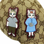 Gucci Yuko Higuchi GG Canvas Cap Brown Light Blue Hat — view 6